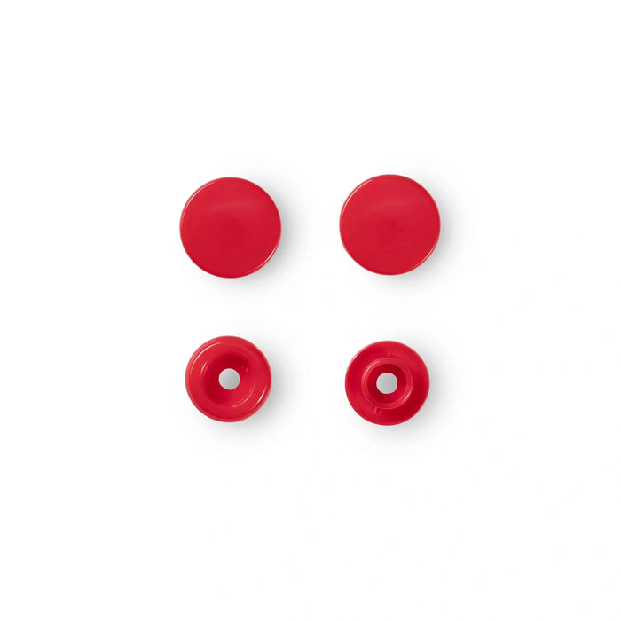 *-- PRESALE--* COLOR Snaps 12.4 mm red 30pc