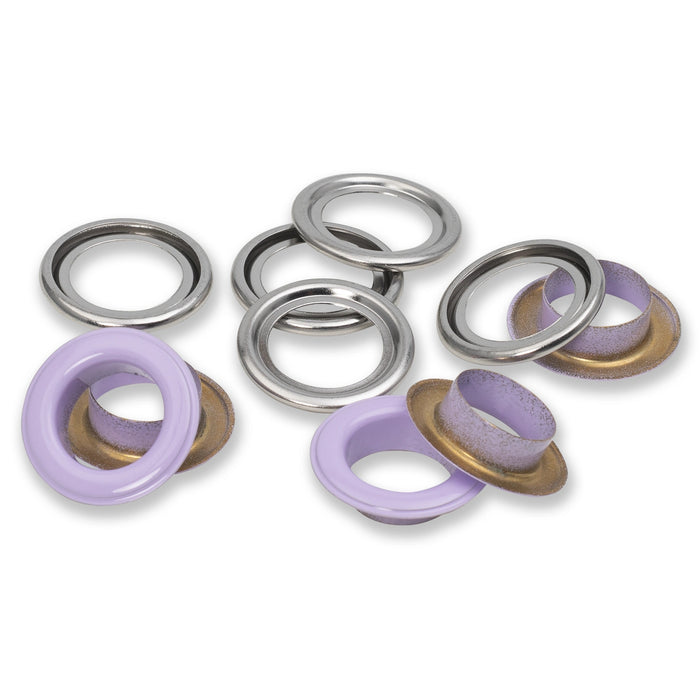 *-- PRESALE--* Eyelets with washers 14 mm lilac 15pc