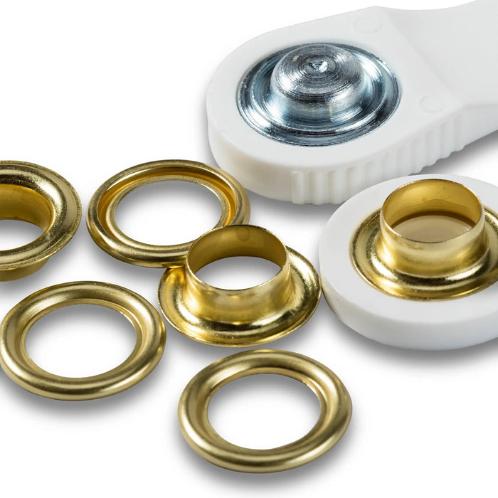 *-- PRESALE--* Eyelets with washers 11 mm gold with tools 15pc