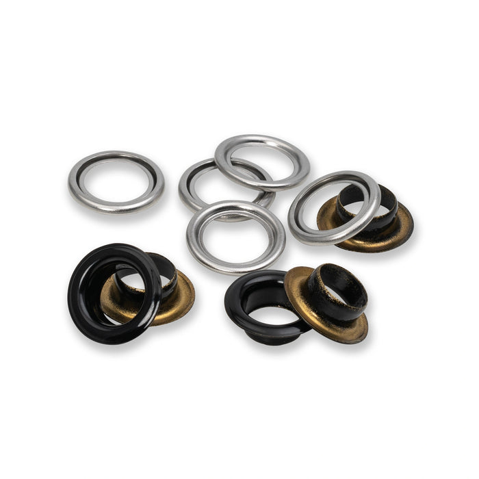 *-- PRESALE--* Eyelets with washers 11 mm black 20pc