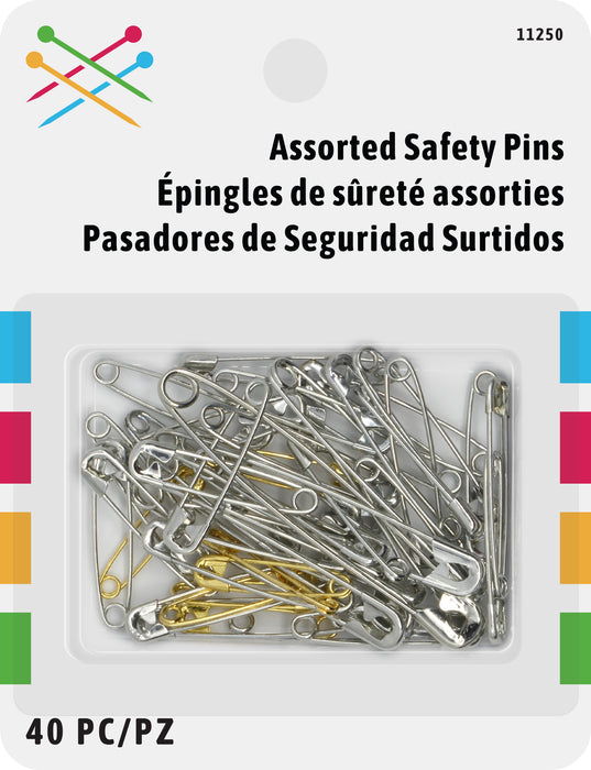 Assorted Safety Pins 40 Pc