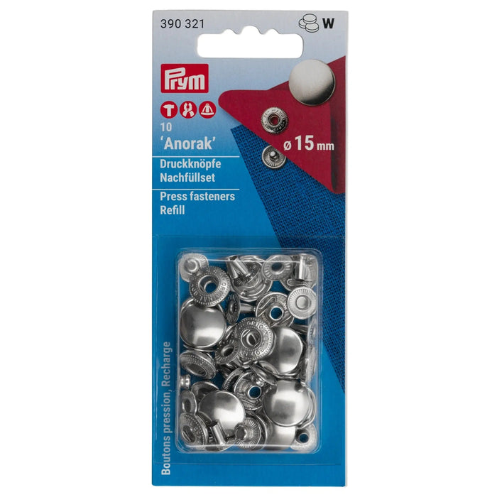 *-- PRESALE--* ANORAK 15 mm refill silver 10pc