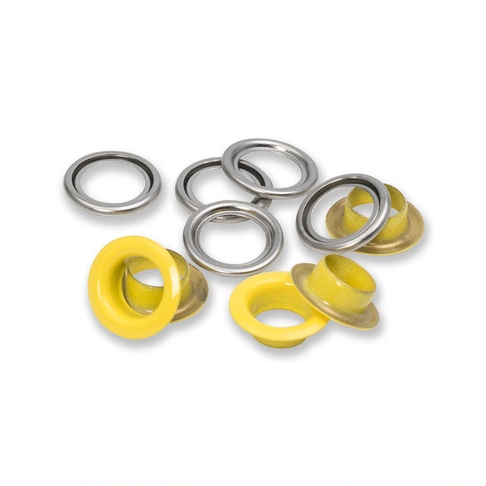 *-- PRESALE--* Eyelets with washers 11 mm yellow 20pc