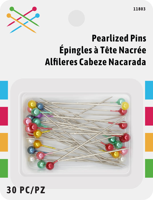 Pearlized Pins 30 Pc