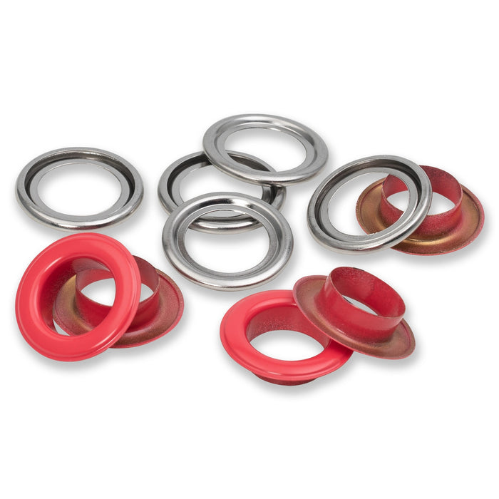 *-- PRESALE--* Eyelets with washers 14 mm red 15pc