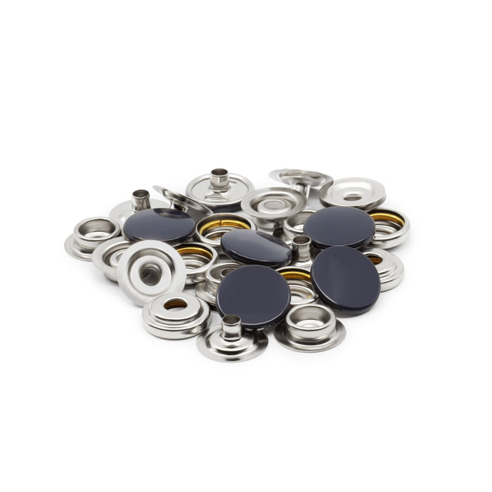 5/8" Heavy Duty Snaps, 7 Sets, Navy