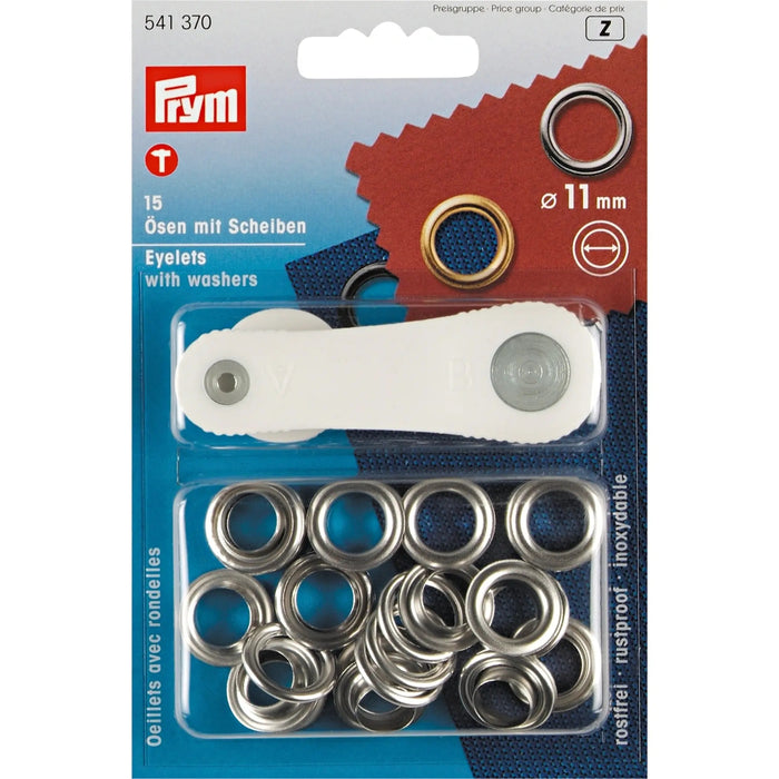 *-- PRESALE--* Eyelets and washers 11 mm silver with tools 15pc