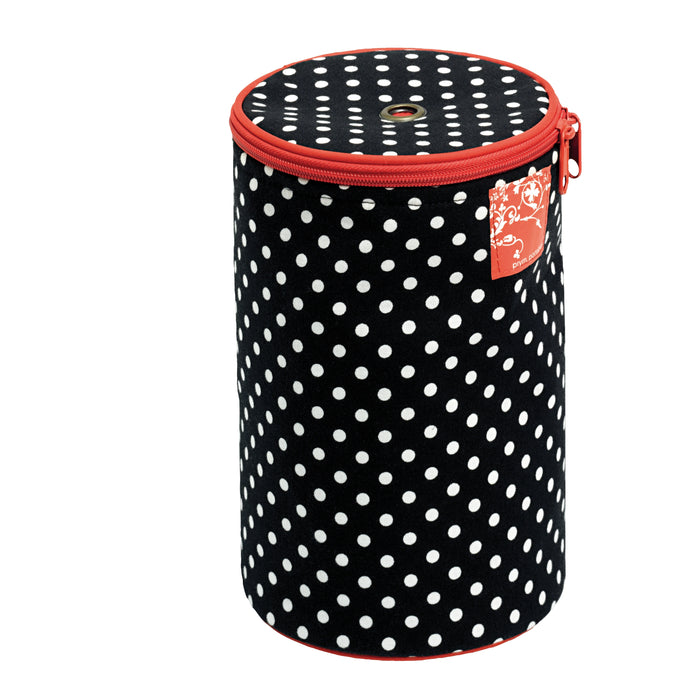 Wool Dispenser Polka Dots Black/White