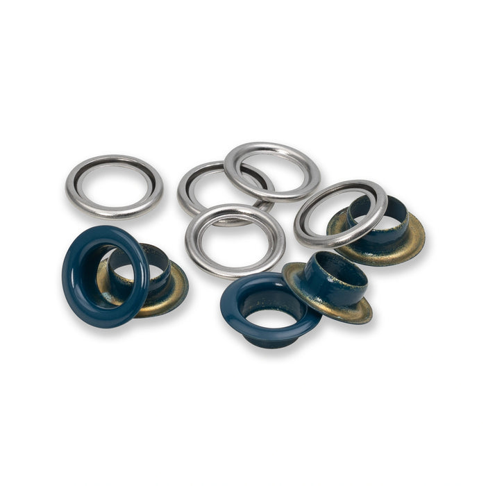 *-- PRESALE--* Eyelets with washers 11 mm navy blue 20pc