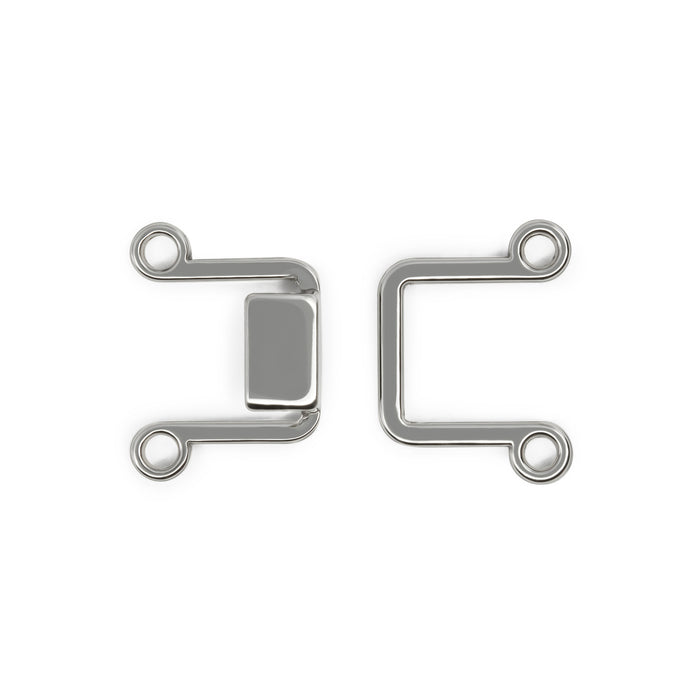 Hooks & Eyes, 2 Sets, Nickel