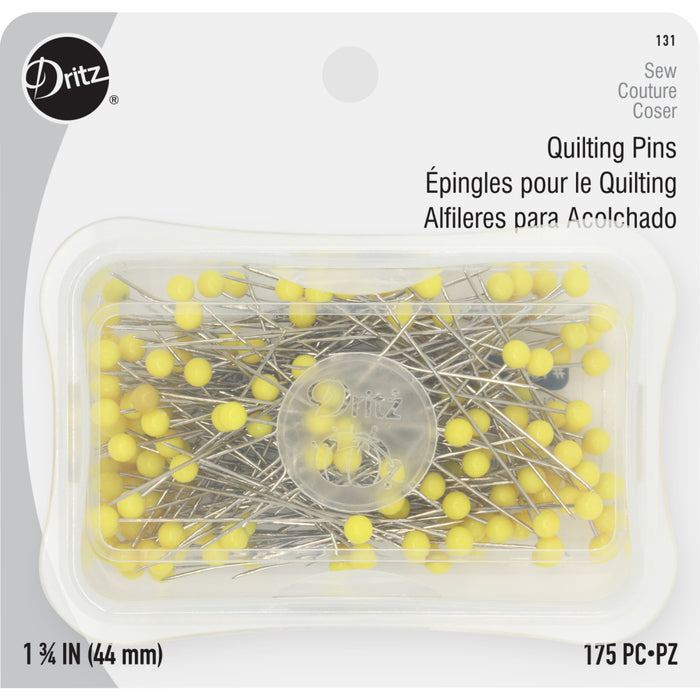 1-3/4" Quilting Pins, Yellow, 175 pc