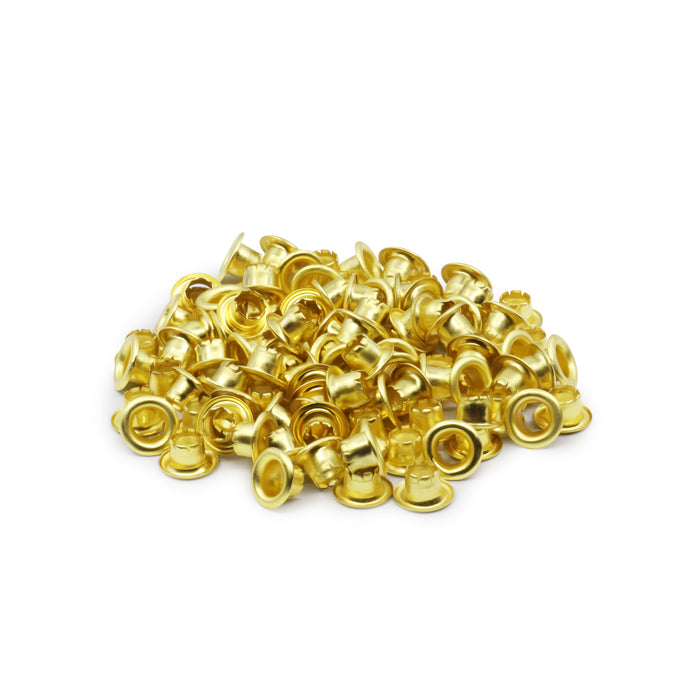 5/32" Eyelets, 100 pc, Brass