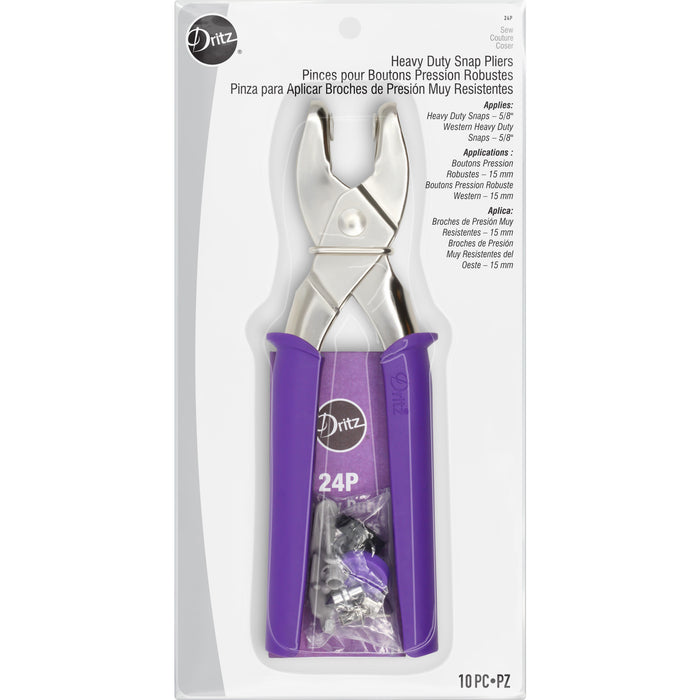 Heavy Duty Snap Pliers for 5/8" Snaps, Purple