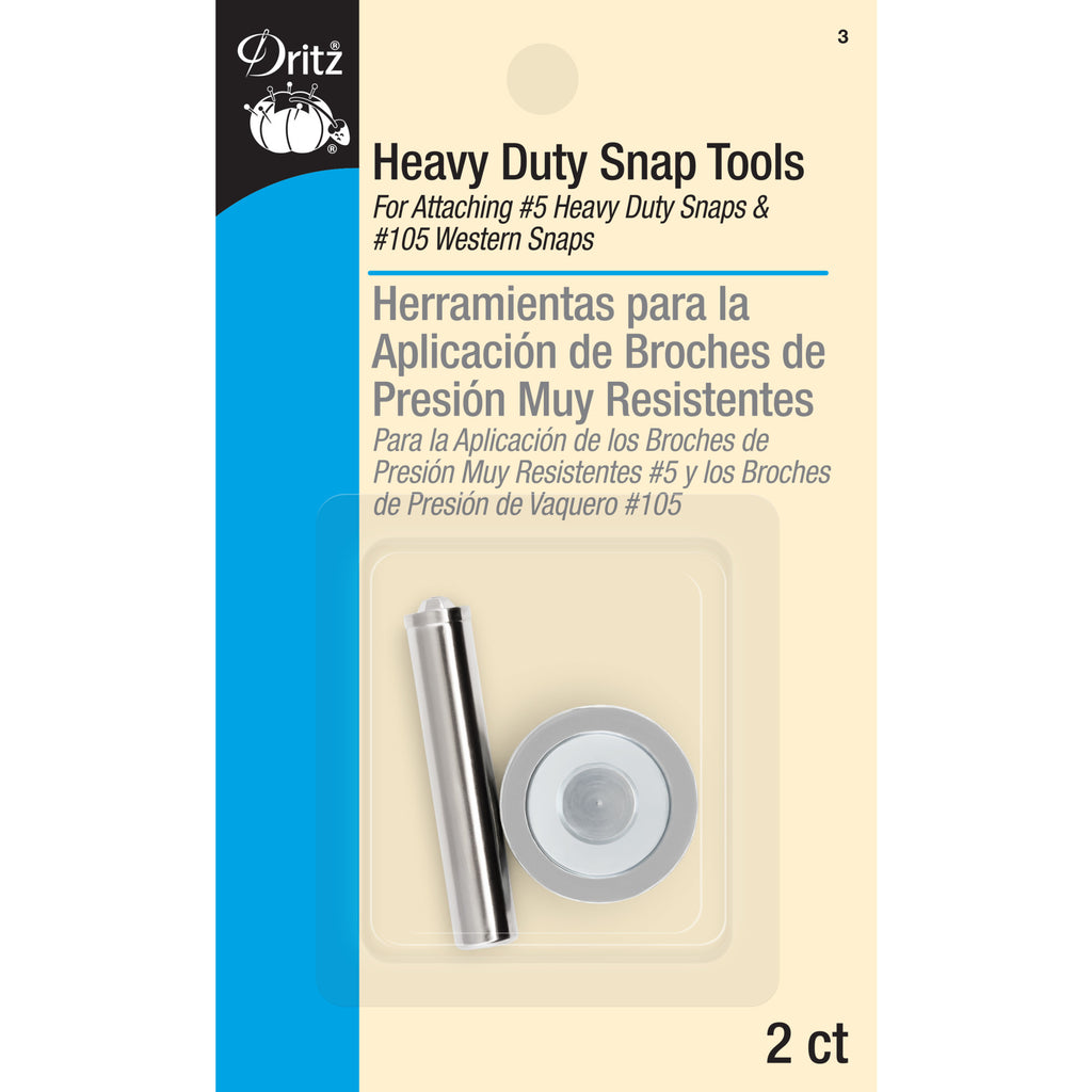 Dritz Heavy Duty Snap Fastener Kit, 7 Sets, Nickel