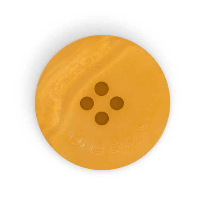 Recycled Paper Round Button, 23mm, Mustard, 2 pc