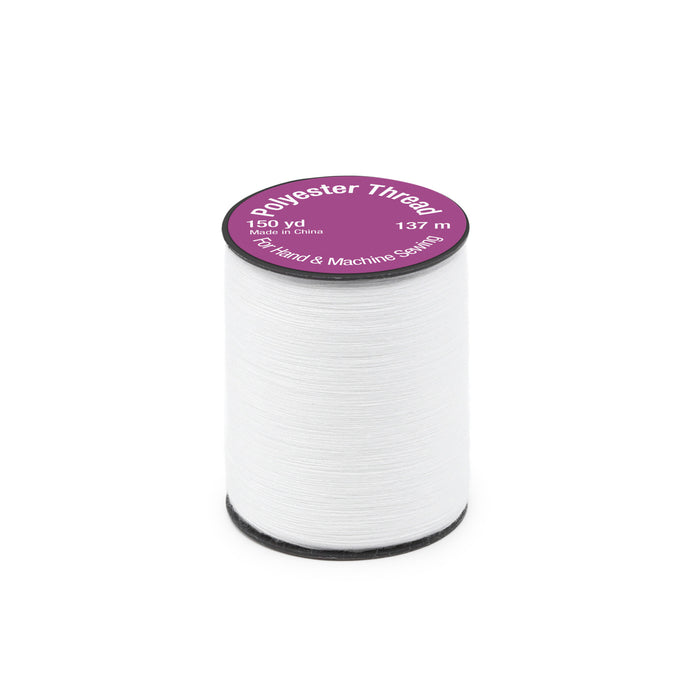 Polyester Thread, White, 150 yd