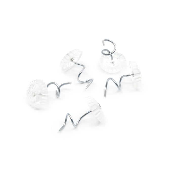 Twist Pins, Clear, 10 pc