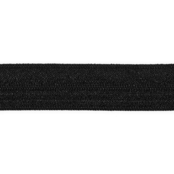 5/8" Fold-Over Elastic, Black, 1 yd