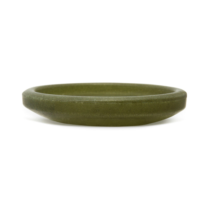 Recycled Paper Round Button, 28mm, Dark Olive