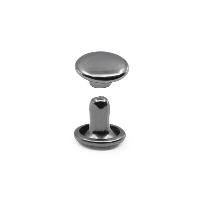 Double-Cap Rivets, 24 Sets, Gunmetal