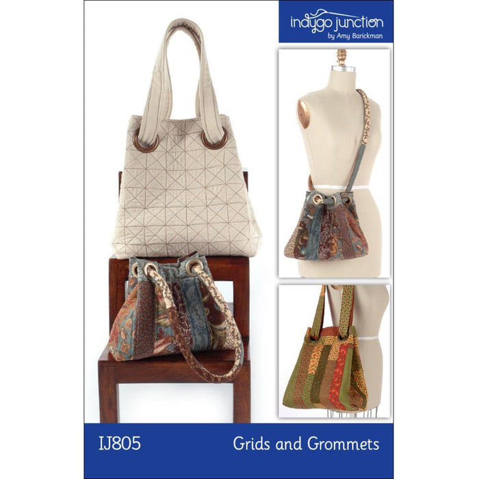 Grids & Grommets Purse Pattern, Shippable