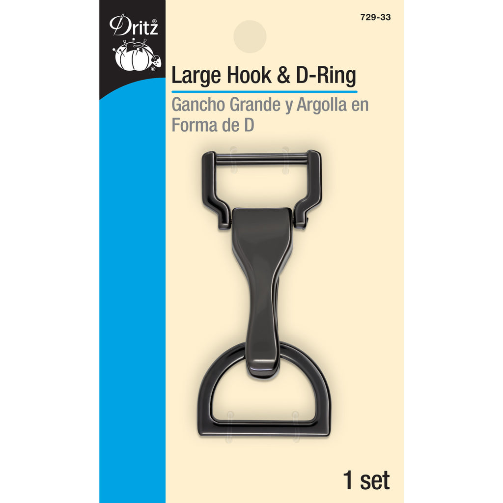 Dritz 1/2 Swivel Hooks & D-Rings, Nickel, 12 Sets