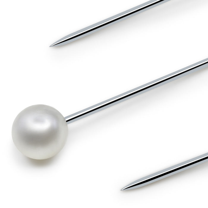 3/4" Petite Pearlized Pins, White, 150 pc