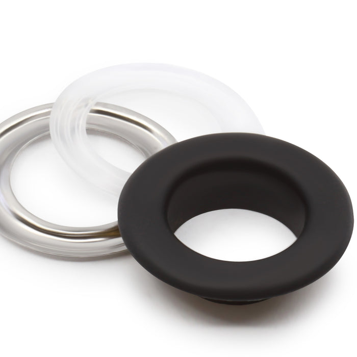 1/2" Fashion Grommets, 1 Kit, Black