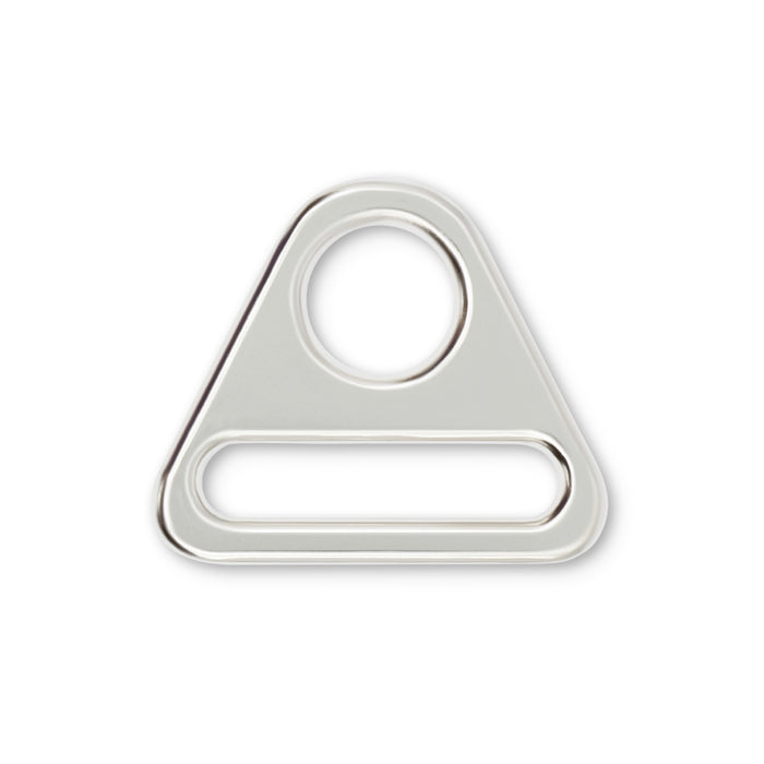 1" Triangle Rings, Nickel, 2 pc