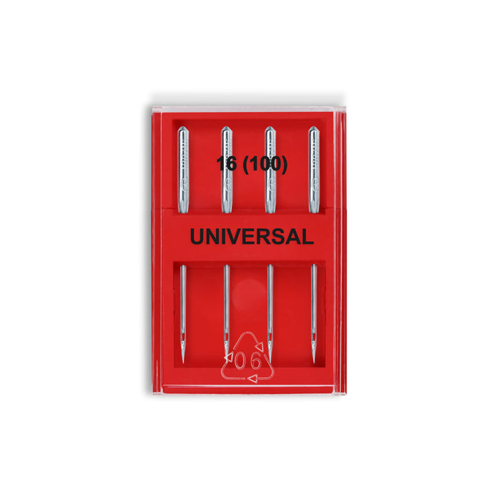 Universal Machine Needles, Size 16 (100), 4 pc