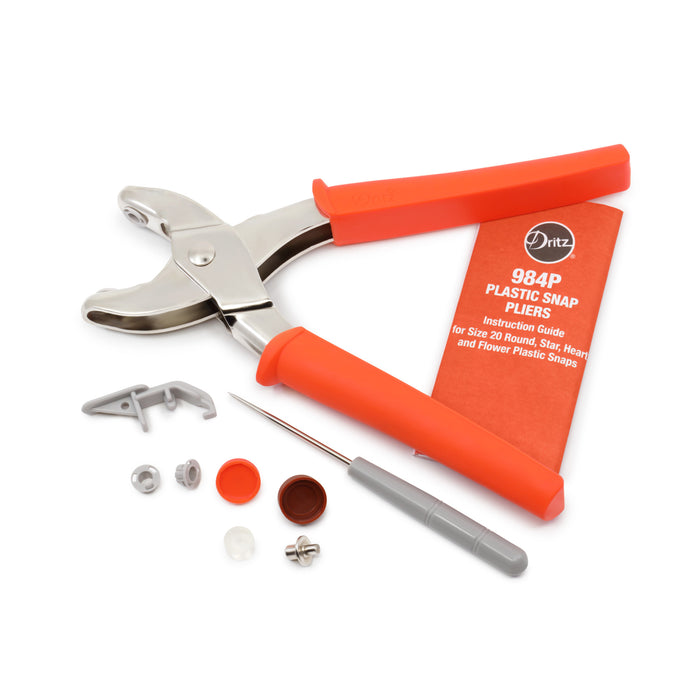 Plastic Snap Pliers for Size 20 Snaps, Orange