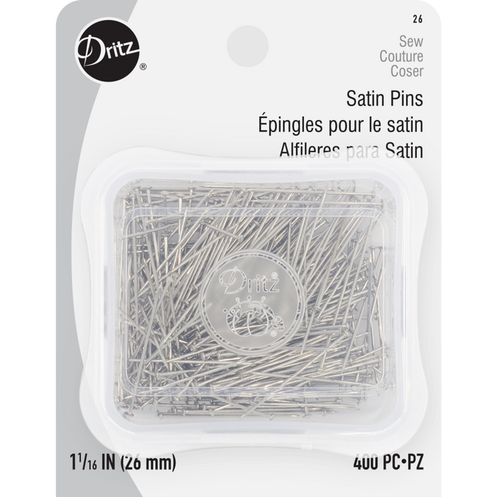 1-1/16" Satin Pins, Nickel, 400 pc