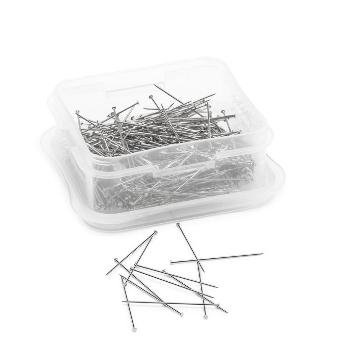 1-1/16" Long Pleating Pins, Nickel, 350 pc