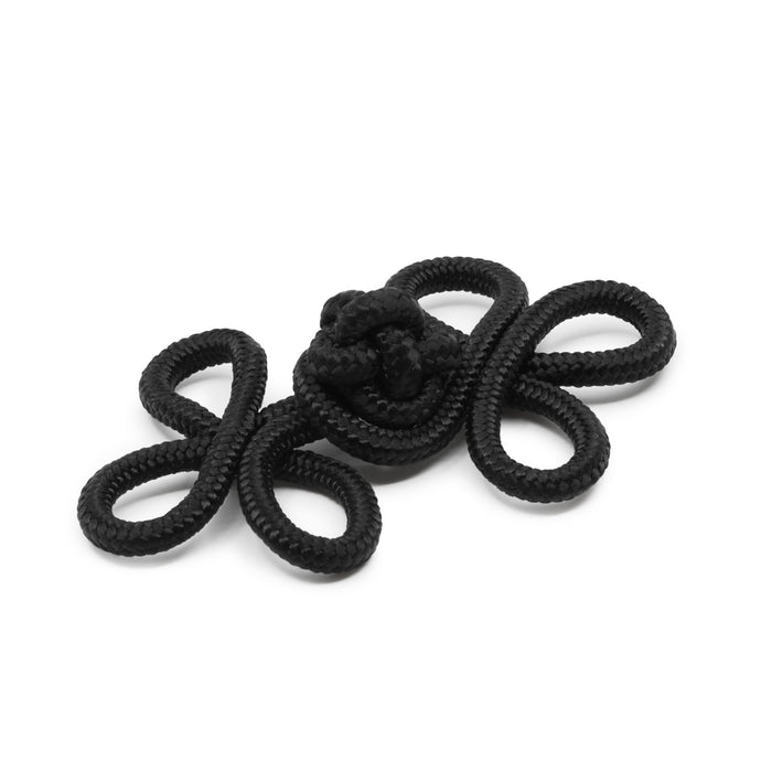 4" Frog Closure Set, Black