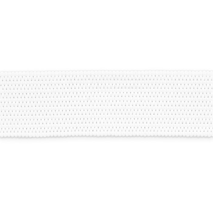 1/2" Knit Elastic, White, 1-1/2 yd