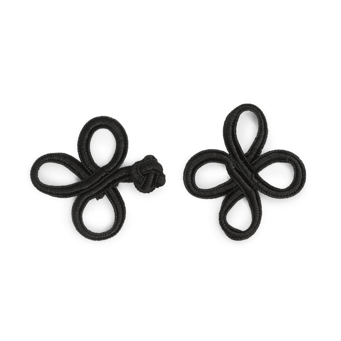 3" Frog Closure Set, Black