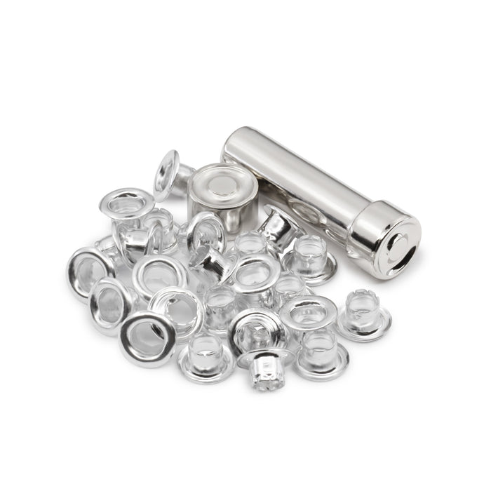 5/32" Eyelets & Tool, 25 pc, Nickel