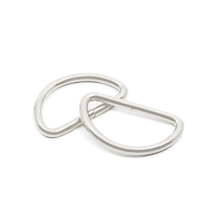 1-1/2" D-Rings, Silver, 2 pc