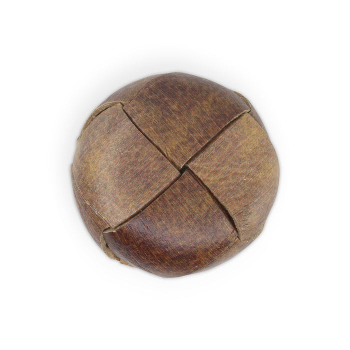 Recycled Leather Round Shank Button, 23mm