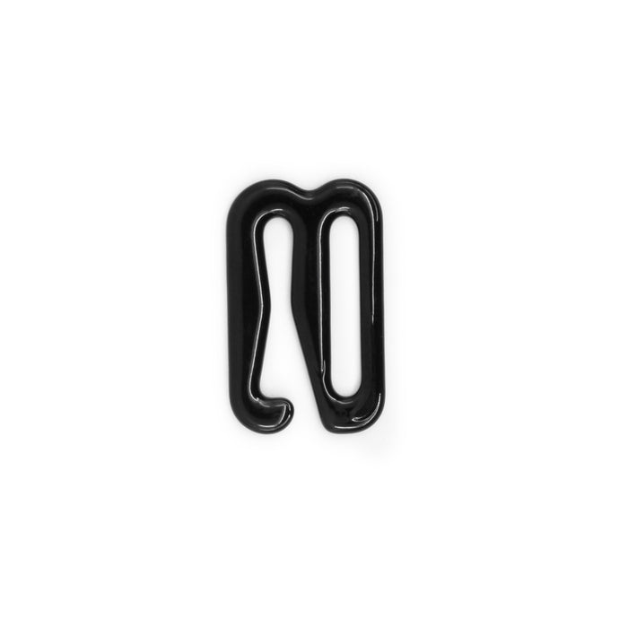 1/2" Swim Suit Bra Hooks, 2 pc, Black