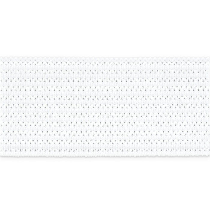 3/4" Knit Non-Roll Elastic, White, 1 yd