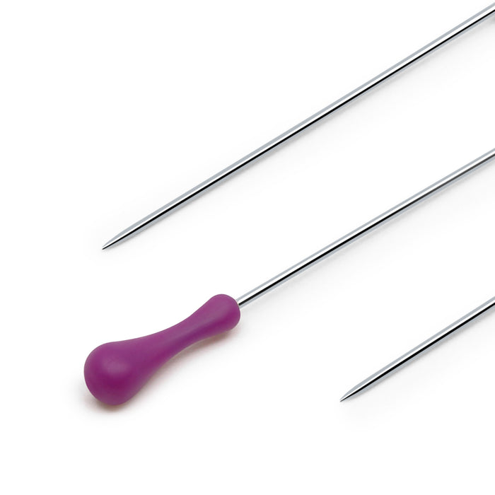 1-1/2" Easy Grasp Pins, Purple, 60 Pieces