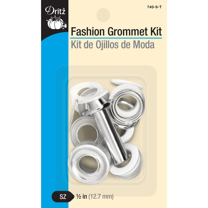 1/2" Fashion Grommets, 1 Kit, White