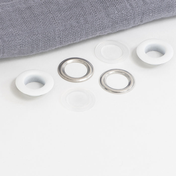 1/2" Fashion Grommets, 1 Kit, White