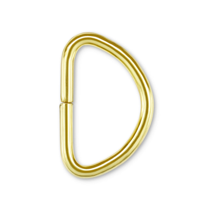 3/4" D-Rings, Gilt, 4 pc