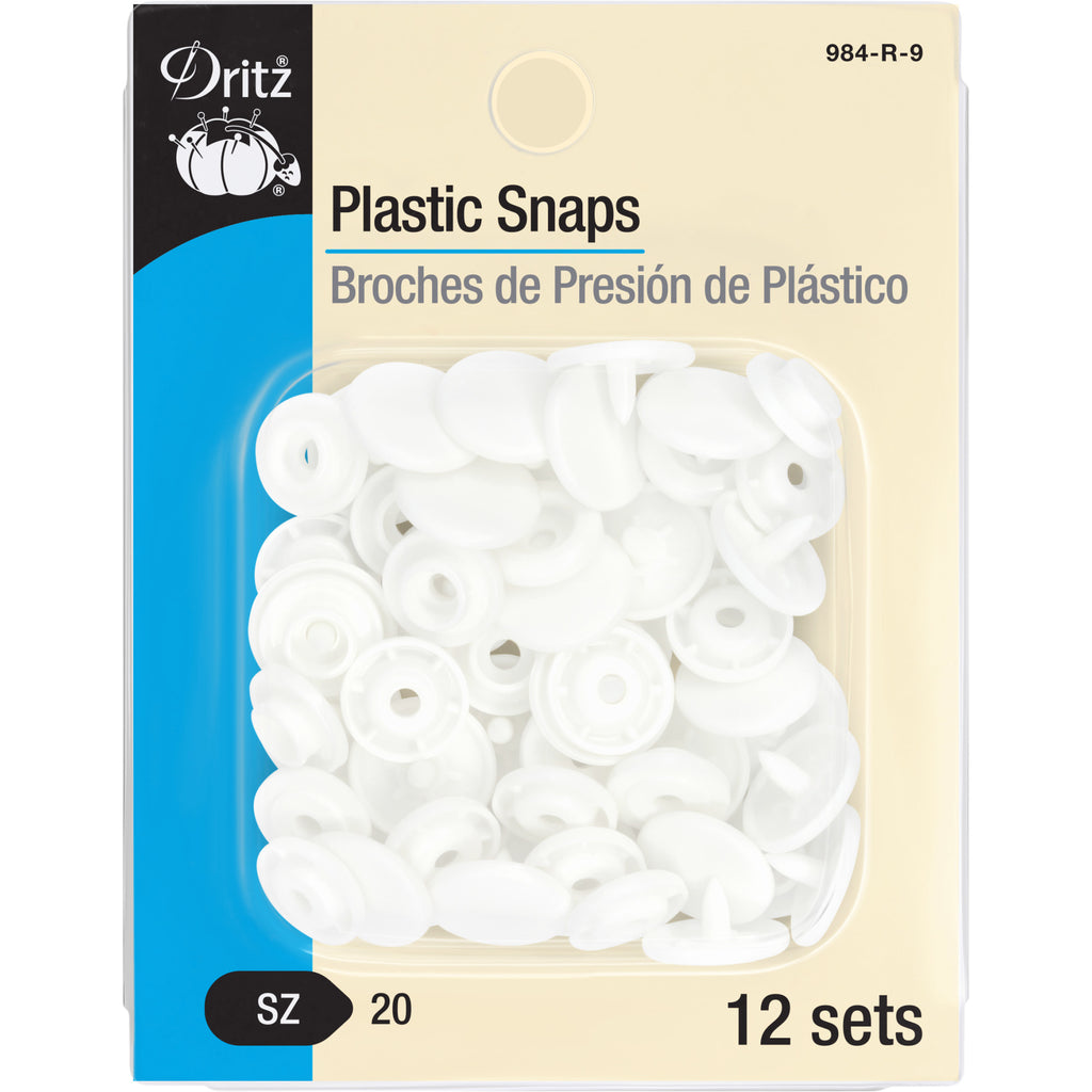 Plastic Color Snaps, 12 Sets, White — Prym Consumer USA Inc.