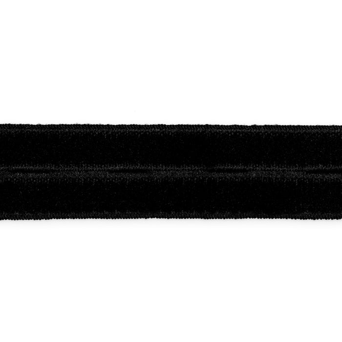 5/8" Buttonhole Elastic, Black, 1 yd