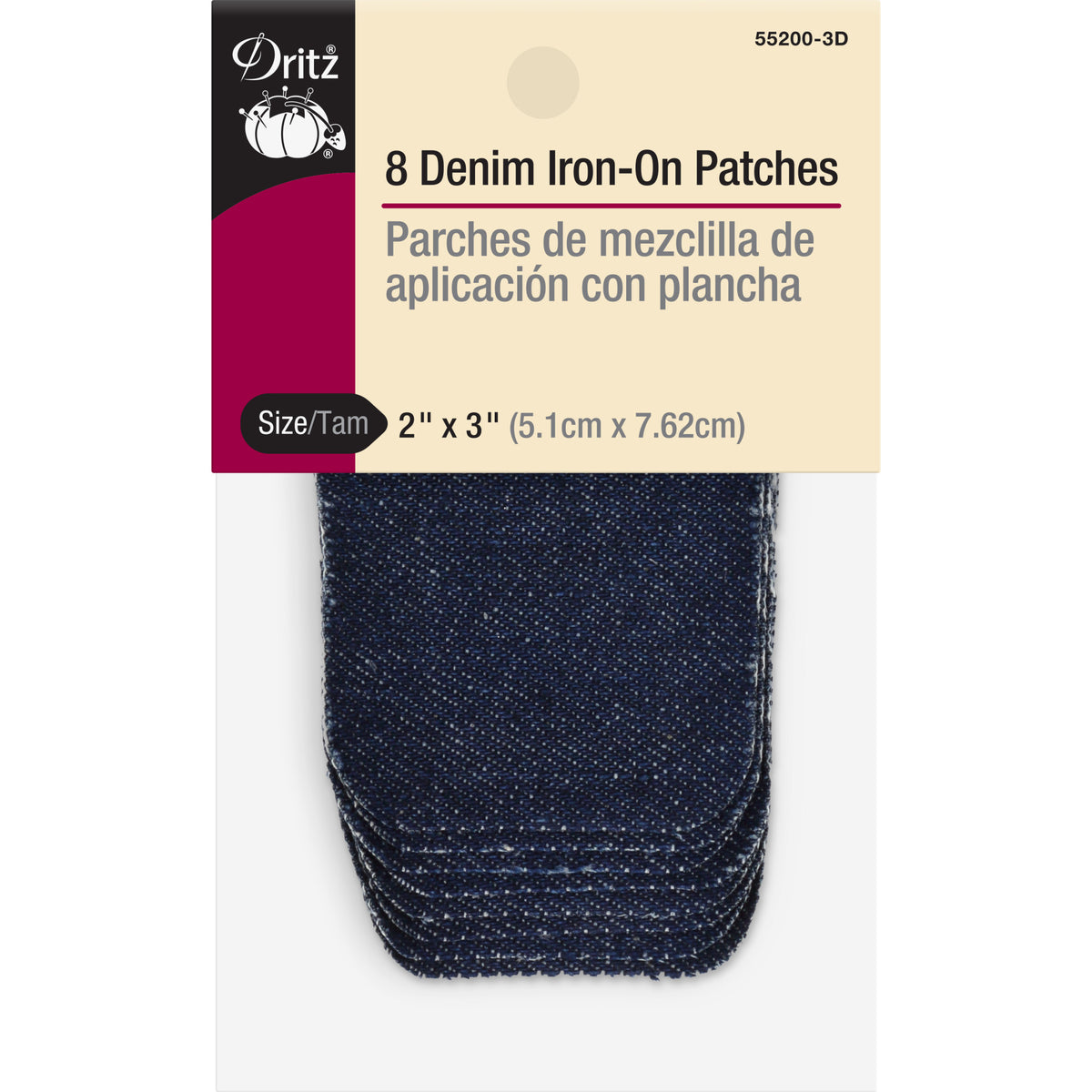 Denim Iron-On Patches, 2