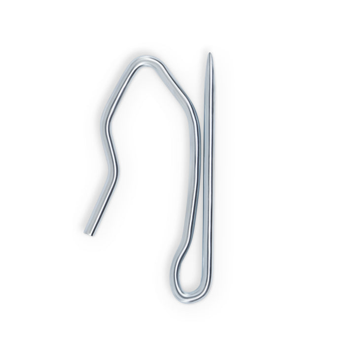 Pin-On Hooks, Silver, 56 pc