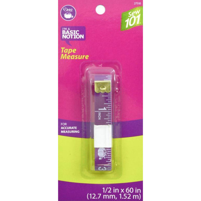 Sew 101 Tape Measure, 1/2" x 60"